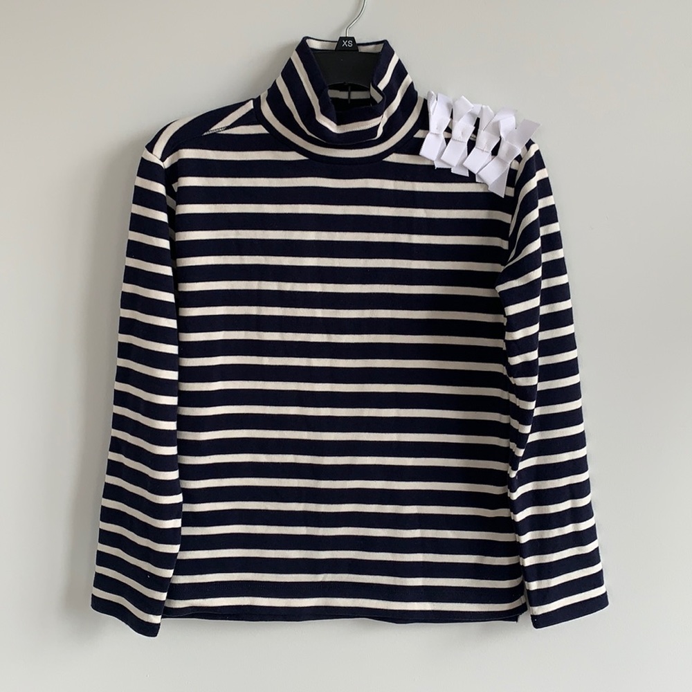 Jcrew mock neck bow sweater